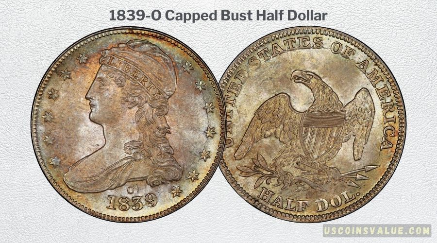 1839-O Capped Bust Half Dollar